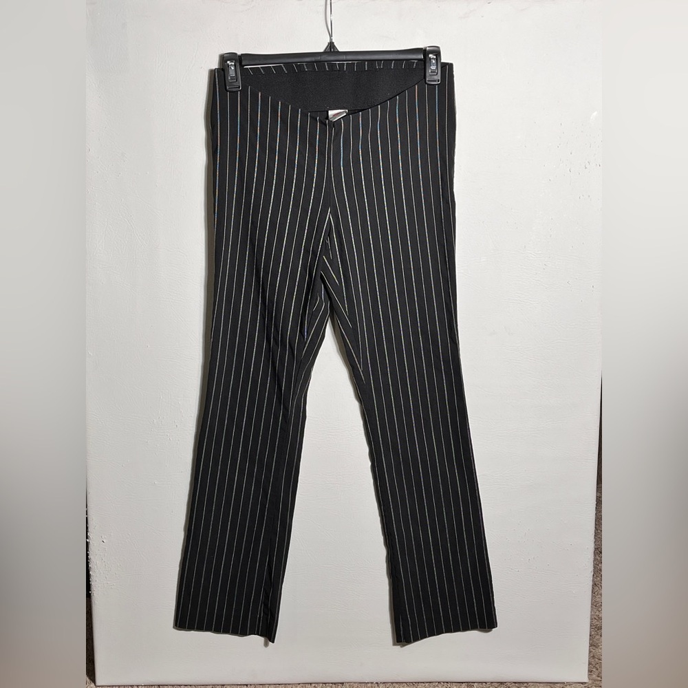 Vintage Johnny Was Black Pinstripe Low Rise Pants S/M
